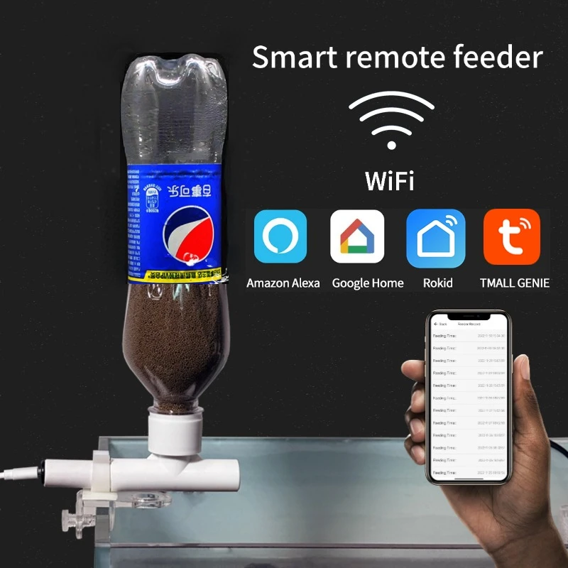 Aquarium Fish Feeder - Fish tank feeder Mobile phone remote