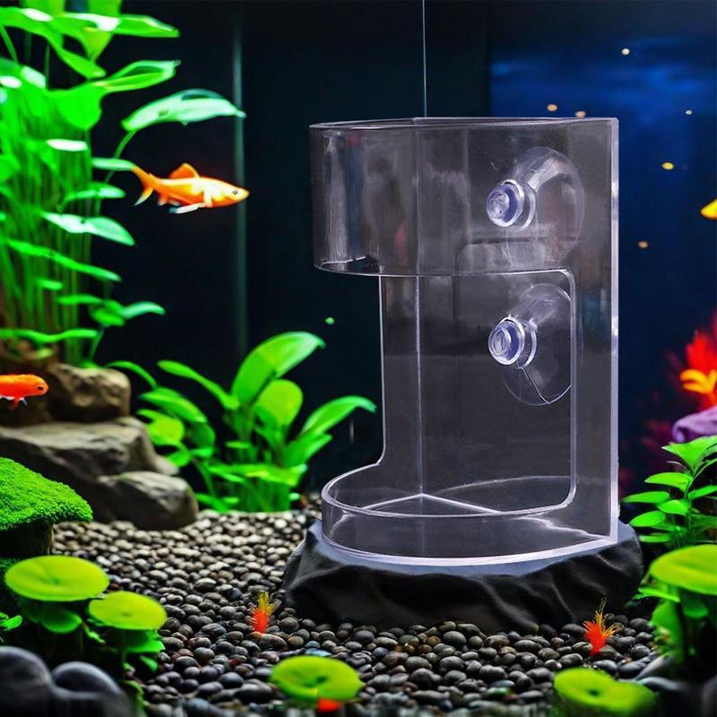 Aquarium Fish Feeder - Aquarium Suction Cup Feeder Transparent Strong