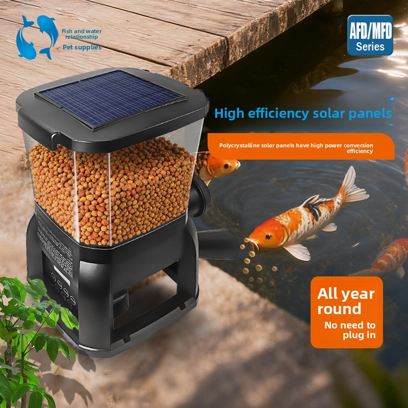 Aquarium Fish Feeder - jebao solar koi pond outdoor fish