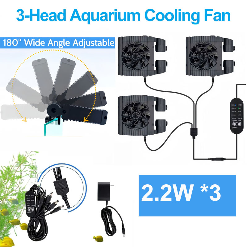3-Head Aquarium Cooling Fan 5- - Aquarium Fish Uk review and price