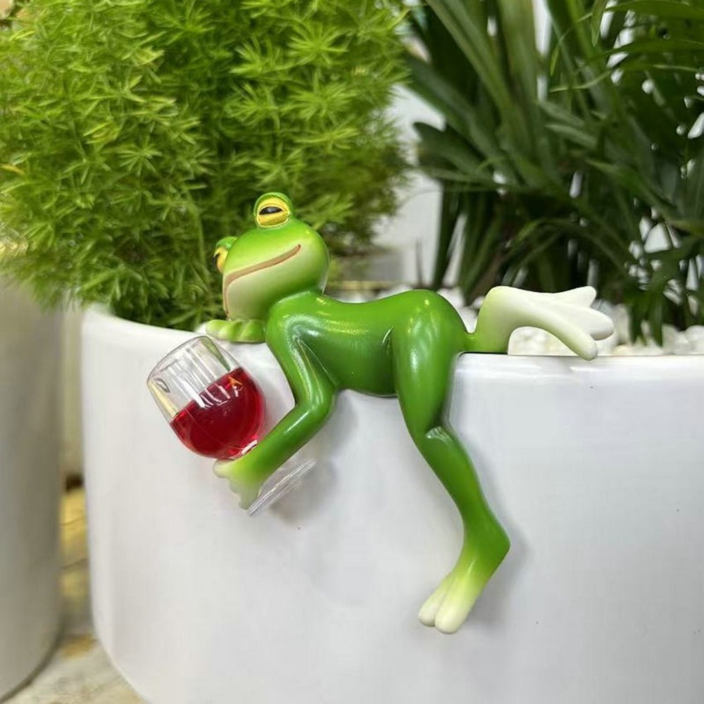 Hanging Flower Pot Edge Frog D - Aquarium Fish Fishing review and price