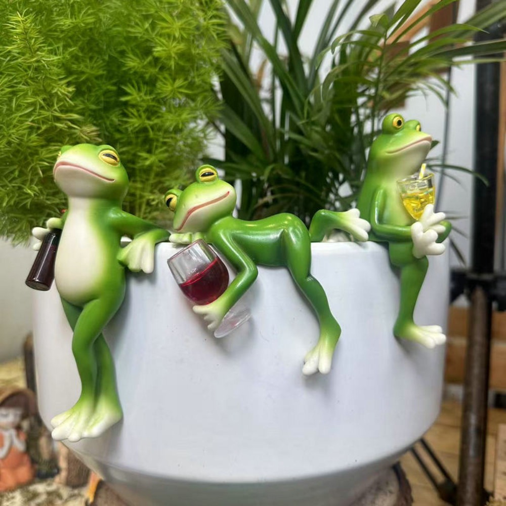 Hanging Flower Pot Edge Frog D - Aquarium Fish Fishing review and price