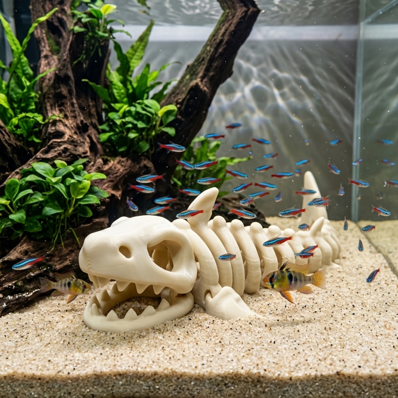 1Pc 17CM 3D Shark Skeleton Aqu - Aquarium Fish Shark review and price