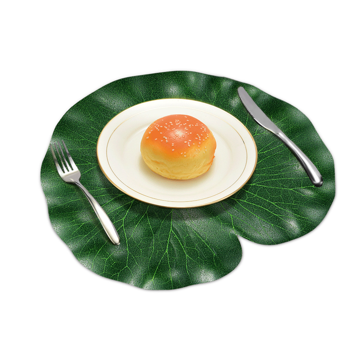 10Pcs Green Eva Lotus Leaves 1 - Aquarium Fish Green review and price