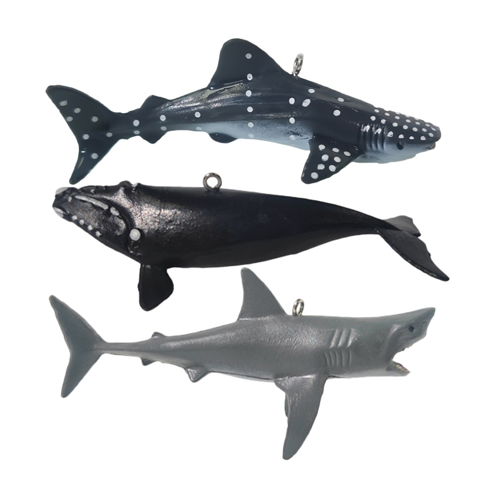 3Pcs Lifelike Floating Shark A - Aquarium Fish Shark review and price
