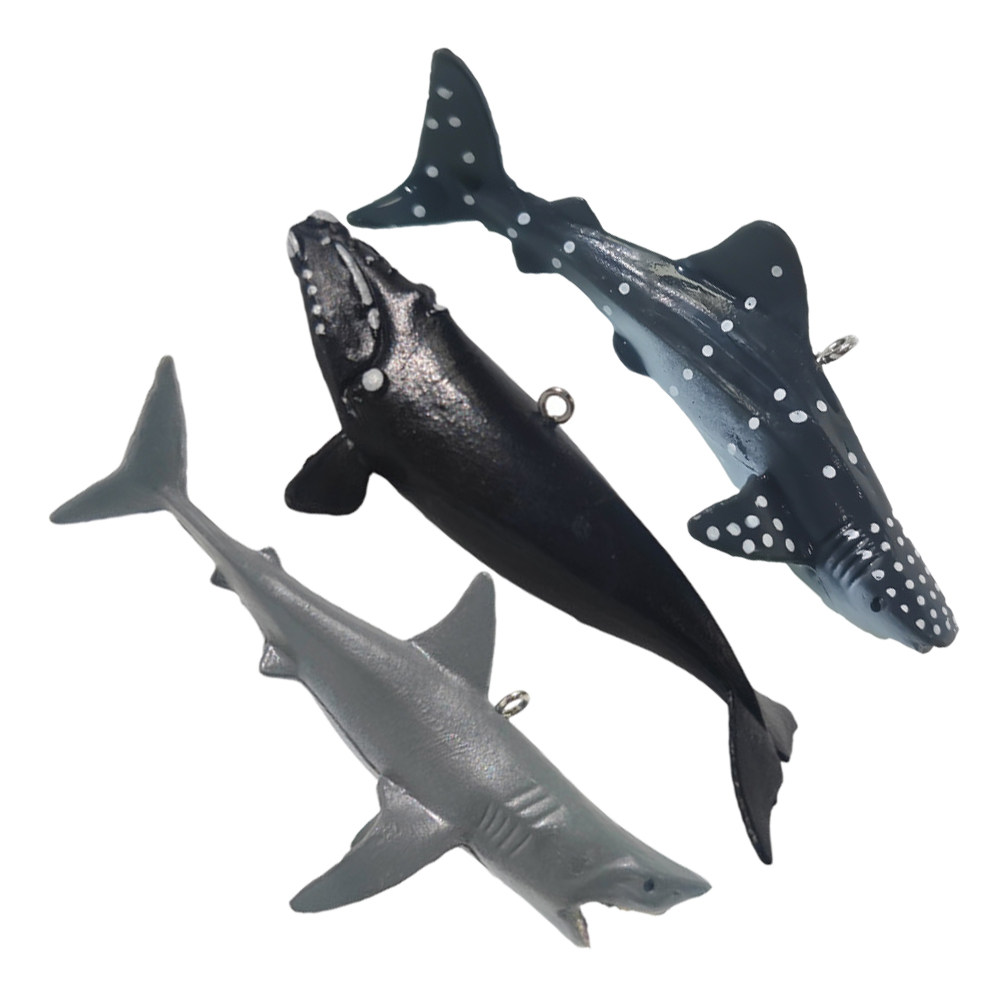 3Pcs Lifelike Floating Shark A - Aquarium Fish Shark review and price