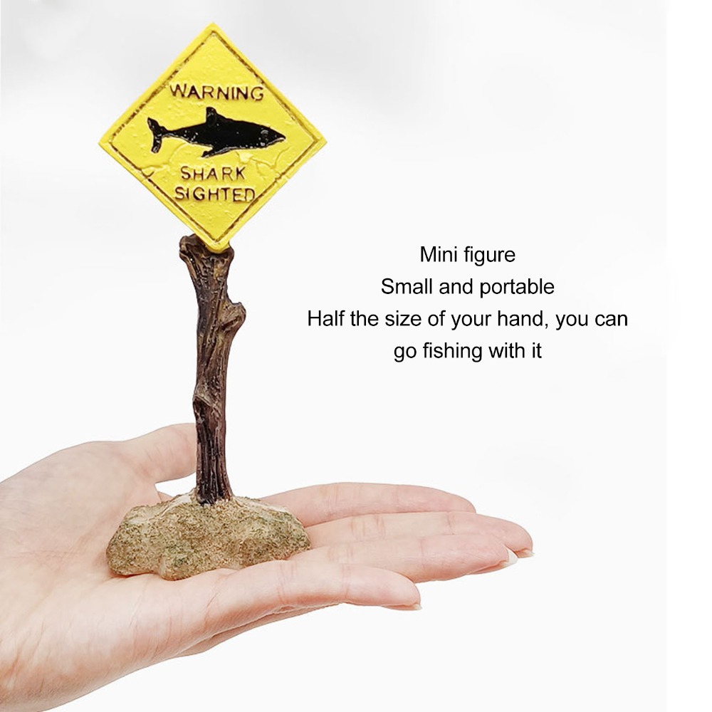 Resin Shark Warning Board Orna - Aquarium Fish Shark review and price