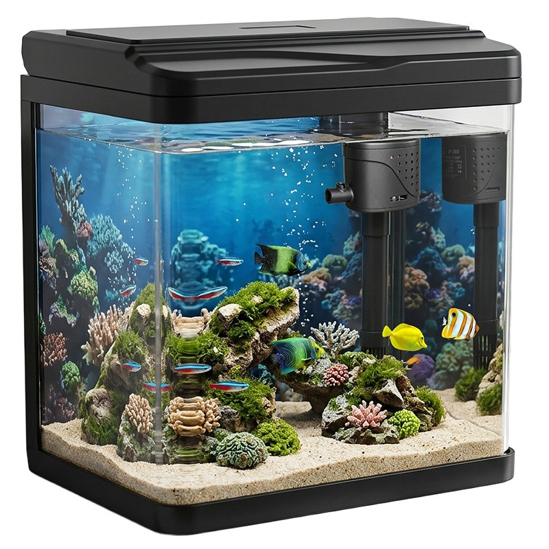 Glass fish tank, home small fi - Aquarium Fish No Need Oxygen review and price