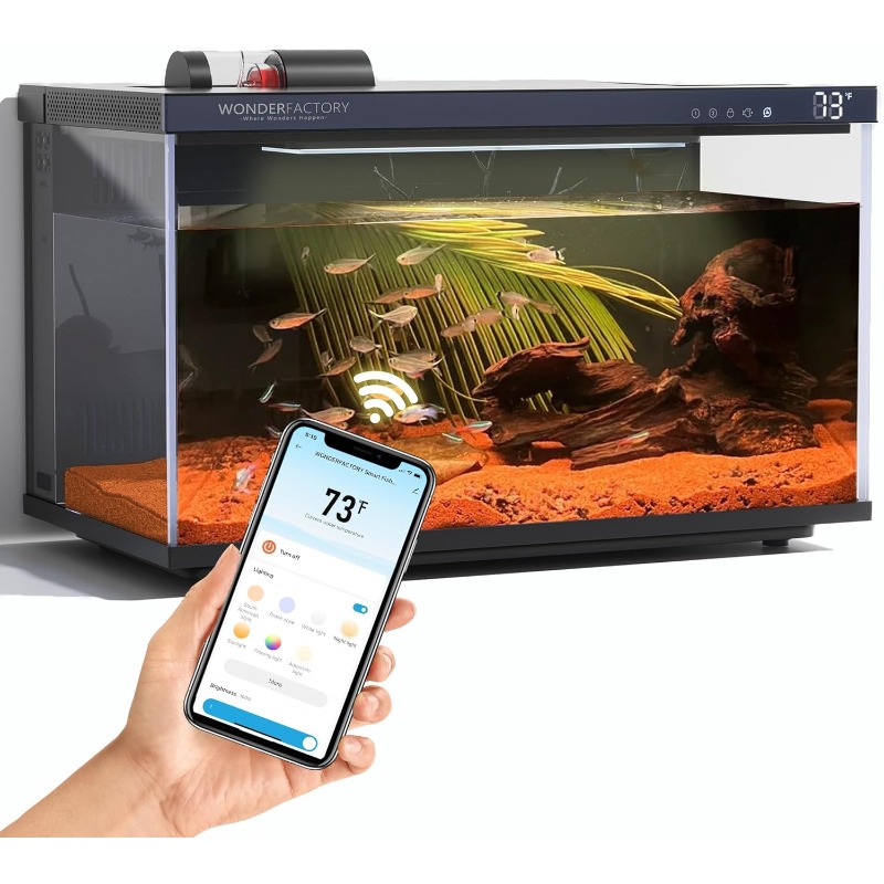 Smart Aquarium, Glass Fish Tan - Aquarium Fish Feeder review and price